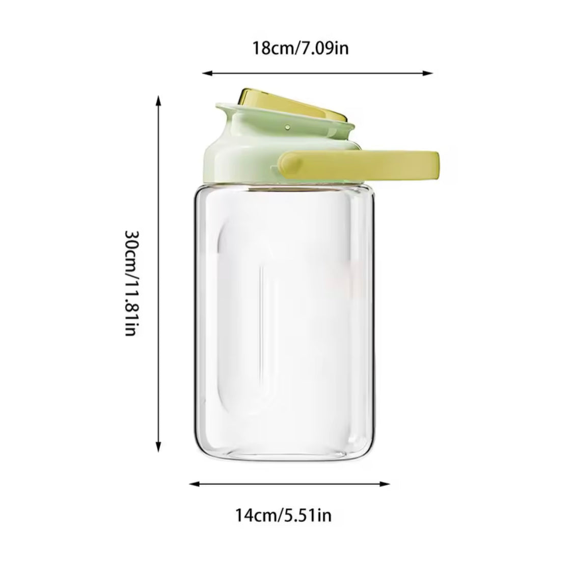 2L Refrigerator Water Bottle Kettle With Tap, Large Capacity Glass Water Bottle, Cool Water Bucket Dispenser 2L Refrigerator Water Bottle Kettle With Tap, Large Capacity Glass Water Bottle, Cool Water Bucket Dispenser